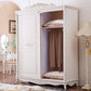 Traditional Wardrobe Armoire White Wooden Wardrobe Cabinet with Legs Clearhalo 'Armoires & Wardrobes' 'armoires_wardrobes' 'Bedroom Furniture' 'furn' 'furn_armoires_wardrobes' 'Furniture' 1200x1200_51c7b96c-55ea-4ba2-b2c3-b5faad84a310