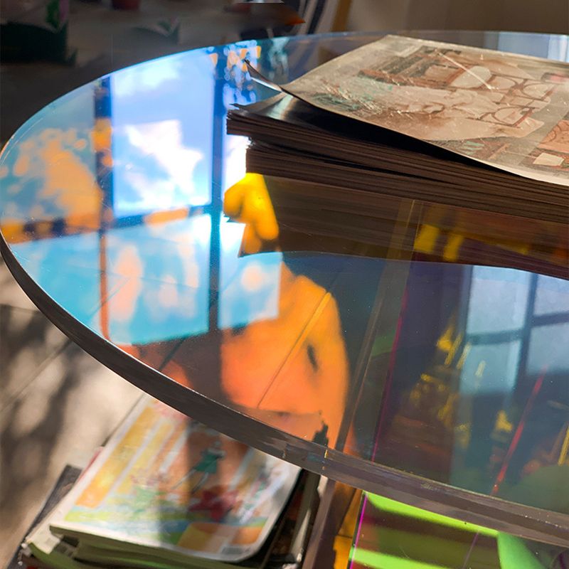 Tavolo laterale dell'accento di forma rotonda Tavolo di estremità laterale rotonda per camera da letto in multi-colore