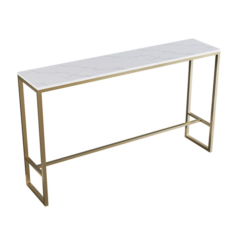 Glam rechthoekige bartafelset 1/3/4/5-delig bartafel met ijzeren frame en gestoffeerde krukken