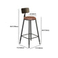 Industrial 1/4/7 Pieces Bar Table Set Rectangle Pine Wood Counter Table for Cafe