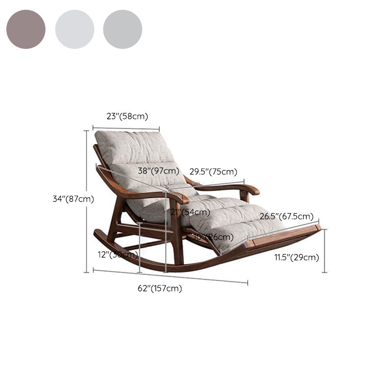 Mid Century Modern Sofa Rocking Chair Indoor Wooden Rocking Chair with Cushion Clearhalo 'Chairs & Seating' 'furn' 'furn_rocking_chairs' 'Furniture' 'Living Room Furniture' 'Rocking Chairs' 'rocking_chairs' 1200x1200_51c904fd-9c5a-483e-aa14-f22f4157d167