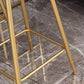 Sgabelli da bar senza bracciolo con la base di glam con base in metallo
