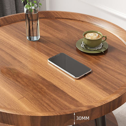 ノルディックラウンドコーヒーテーブルティー/リビングルーム用の黒/白いカクテルテーブル