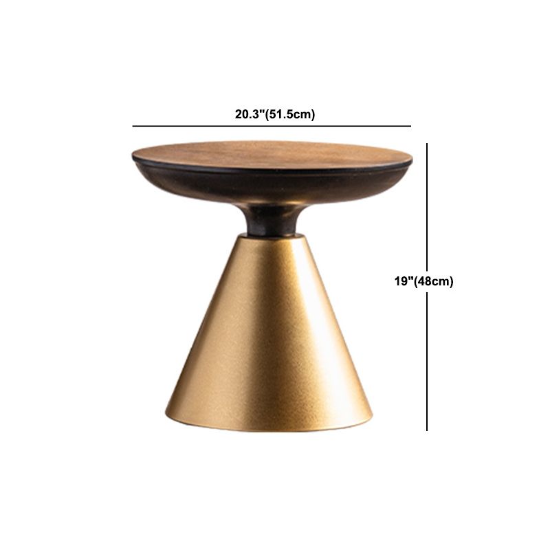 Tavolino da cocktail scandinavo a 4 gambe rotonda tavolino da caffè in legno per casa