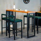 Industrial Rectangle Pub Table Set 1/3/5 Pieces Pine Wood Top Bar Table with Metal Stools Clearhalo 'Bar Furniture' 'furn' 'furn_home_bar_bar_sets' 'Furniture' 'Home Bars & Bar Sets' 'home_bar_bar_sets' 'Kitchen & Dining Furniture' 1200x1200_51cd82ee-744f-48b5-a42e-7d575498d893