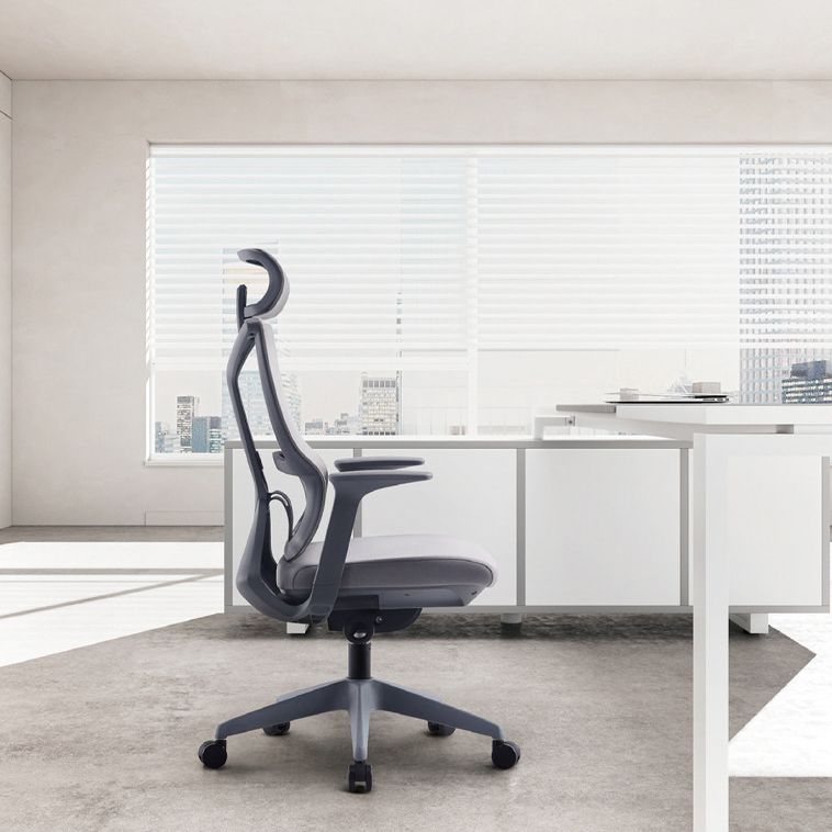 Chaise de bureau moderne sans chaise de bureau ergonomique pénible avec roues