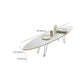 No Distressing Wood Coffee Table Modern Oval Single Coffee Table with 4 Legs