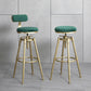 Glam Style Upholstered Bar Stools for Home Armless Stools with Metal Base Clearhalo 'Bar Furniture' 'Bar Stools' 'bar_stools' 'furn' 'furn_bar_stools' 'Furniture' 'furniture_bar_stools' 'Kitchen & Dining Furniture' 1200x1200_51d101d6-1b2e-4f81-aeb4-62aba84bbc5e