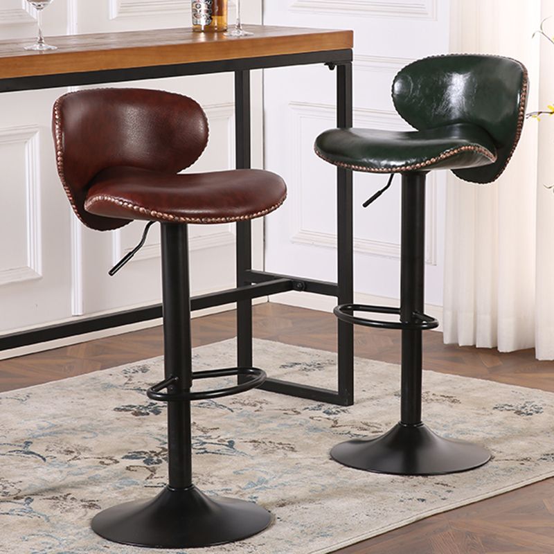Modern Liftable Bar-stool PU Leather Counter Bar Stool with Metal Legs for Bristol Clearhalo 'Bar Furniture' 'Bar Stools' 'bar_stools' 'furn' 'furn_bar_stools' 'Furniture' 'furniture_bar_stools' 'Kitchen & Dining Furniture' 1200x1200_51d30f1d-a10a-419b-b79a-646a7f9c01ab