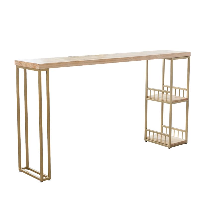 Stenen bar eettafel glam rectangle balk tafel met dubbele voetstuk voor keuken