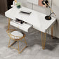 Glam 1-drawer Office Desk Sintered Stone Writing Desk for Home Clearhalo 'furn' 'furn_office_desk' 'Furniture' 'furniture_office_desk' 'Office Desks' 'Office Furniture' 'office_desk' 1200x1200_51d59dd4-ab57-498e-aef5-62359032ebcd