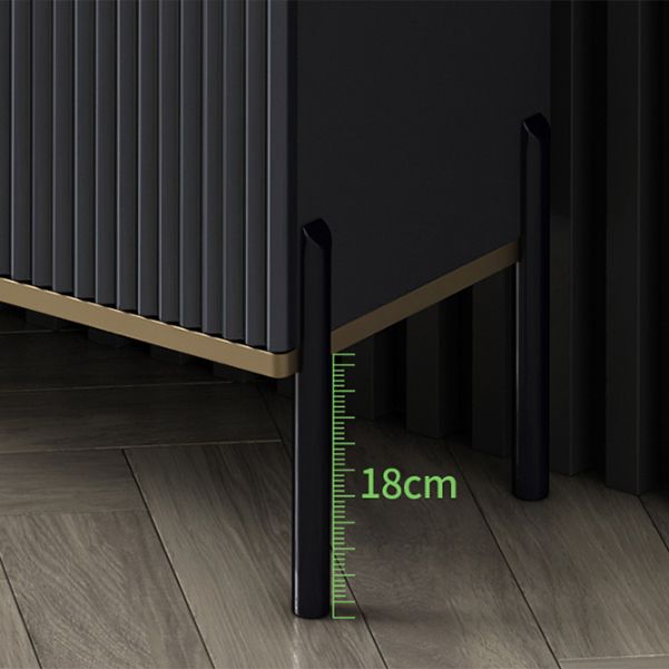 Server top in pietra sinterizzato in stile glam con porta e cassetto