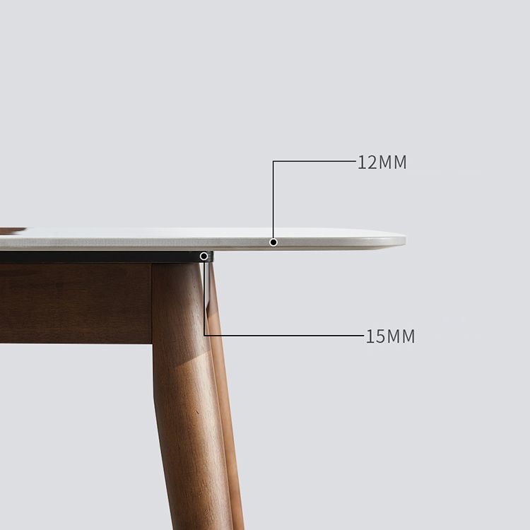 Solid Wood Contemporary Rectangular Dining Table Sintered Stone Top Table with Wood Legs Clearhalo 'Dining Tables & Seating' 'Dining Tables' 'dining_table' 'furn' 'furn_dining_table' 'Furniture' 'furniture_dining_table' 'Kitchen & Dining Furniture' 'kitchen' 'kitchen_dining_table' 1200x1200_51d84316-c756-42d8-8810-693bc9c97276