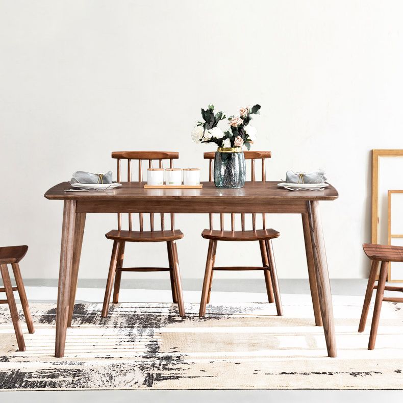 Industrial Solid Wood Standard Dining Table Rectangle Kitchen Dining Table with 4 Legs Clearhalo ' dining_table' 'Dining Tables & Seating' 'Dining Tables' 'furn' 'furn_dining_table' 'Furniture' 'furniture_dining_table' 'Kitchen & Dining Furniture' 'kitchen&dining_furn' 'kitchen' 'kitchen_dining_table' 1200x1200_51da0d55-026a-4050-a9e5-6e004ed6a4f1