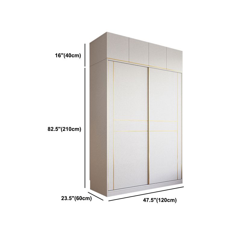 Armario de madera de estilo moderno Color blanco de madera suave armario de cajón cerrado