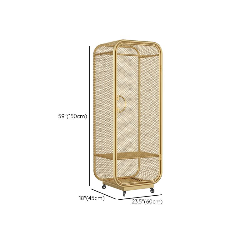Contemporary Wardrobe Closet Metal Wardrobe Cabinet for Bedroom Clearhalo 'Armoires & Wardrobes' 'armoires_wardrobes' 'Bedroom Furniture' 'furn' 'furn_armoires_wardrobes' 'Furniture' 1200x1200_51da5ba3-9d88-42e0-a824-d4f20790bd1b