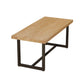 1/2/5 Pcs Solid Wood Dinette Set Industrial Style Dining Set with Rectangle Table Clearhalo 'Dining Room Sets' 'Dining Tables & Seating' 'dining_room_set' 'furn' 'furn_dining_room_set' 'Furniture' 'Kitchen & Dining Furniture' 1200x1200_51dced34-0515-44f0-a913-06d81b1d3268