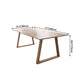 Solid Wood Industrial Rectangle Table Wood Top Indoor Table with Sled Base Clearhalo ' dining_table' 'Dining Tables & Seating' 'Dining Tables' 'furn' 'furn_dining_table' 'Furniture' 'furniture_dining_table' 'Kitchen & Dining Furniture' 'kitchen&dining_furn' 'kitchen' 'kitchen_dining_table' 1200x1200_51de0867-330b-4501-8b88-9f76a2cbc29e