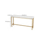 Faux Marble Bar Dining Table Geometric Bar Table for Cafe And Breakroom