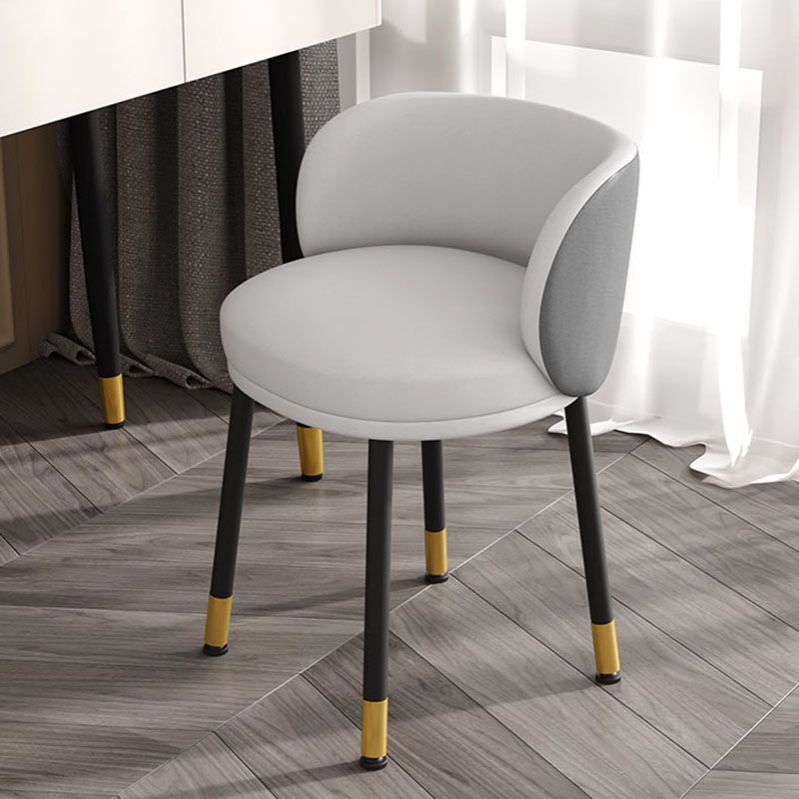 Scandinavian Design Solid Back Armless Dining Chairs Upholstered Side Chairs Clearhalo ' kitchen&dining_furn' 'Dining Chairs' 'Dining Tables & Seating' 'dining_chair' 'furn' 'furn_dining_chair' 'Furniture' 'furniture_dining_chair' 'Kitchen & Dining Furniture' 'kitchen' 1200x1200_51def016-f917-4e2c-84de-aa1e45e0f935