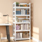 Steel Industrial Etagere Bookshelf White and Black Vertical Bookshelf for Home Clearhalo 'Bookcases' 'furn' 'furn_bookcases' 'Furniture' 'furniture_bookcases' 'kitchen' 'kitchen_bookcases' 'Living Room Furniture' 'Office Furniture' 1200x1200_51df21cd-f5af-484b-8da5-be642b17cb31