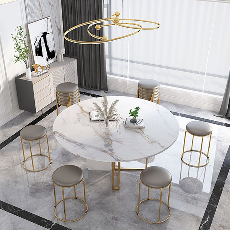 Modern Round Standard Cotton Tear Resistant Standard for Drawing Room Clearhalo 'furn' 'furn_ottomans_poufs' 'Furniture' 'Living Room Furniture' 'Ottomans & Poufs' 'ottomans_poufs' 1200x1200_51e094ad-172c-4a48-9354-4b601d369911