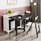 Mid-Century Modern Dining Table Rectangle Rubberwood Drop-Leaf Dining Table for Home Use Clearhalo ' dining_table' 'Dining Tables & Seating' 'Dining Tables' 'furn' 'furn_dining_table' 'Furniture' 'furniture_dining_table' 'Kitchen & Dining Furniture' 'kitchen&dining_furn' 'kitchen' 'kitchen_dining_table' 1200x1200_51e1e96f-ee53-4a0f-9776-6dbbf967102d