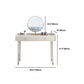 Bedroom Contemporary Storage Box 2-Drawer Cream Vanity Dressing Table Clearhalo 'Bedroom Furniture' 'furn' 'furn_makeup_vanities' 'Furniture' 'Makeup Vanities' 'makeup_vanities' 1200x1200_51e594b7-3b6e-4e1f-b0d1-5552cc4b418e