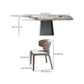 Set da tavolo da pranzo rettangolare 1/4/7 PCS Dinette in pietra per la cucina