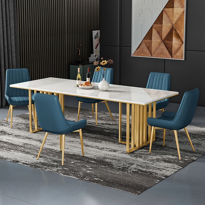 Metal Traditional Luxury Rectangle Table Sintered Stone Indoor Table for Kitchen and Dining Room Clearhalo ' dining_table' 'Dining Tables & Seating' 'Dining Tables' 'furn' 'furn_dining_table' 'Furniture' 'furniture_dining_table' 'Kitchen & Dining Furniture' 'kitchen&dining_furn' 'kitchen' 'kitchen_dining_table' 1200x1200_51ea823b-1152-4b47-8568-28f6997df035