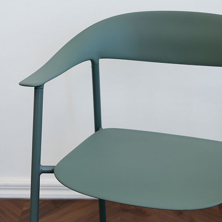 Scandinavian Style Plastic Arm Chair Open Back Dining Side Chair Clearhalo 'Dining Chairs' 'Dining Tables & Seating' 'dining_chair' 'furn' 'furn_dining_chair' 'Furniture' 'furniture_dining_chair' 'Kitchen & Dining Furniture' 1200x1200_51ec0097-bb49-4d22-bce4-a6e41398f204