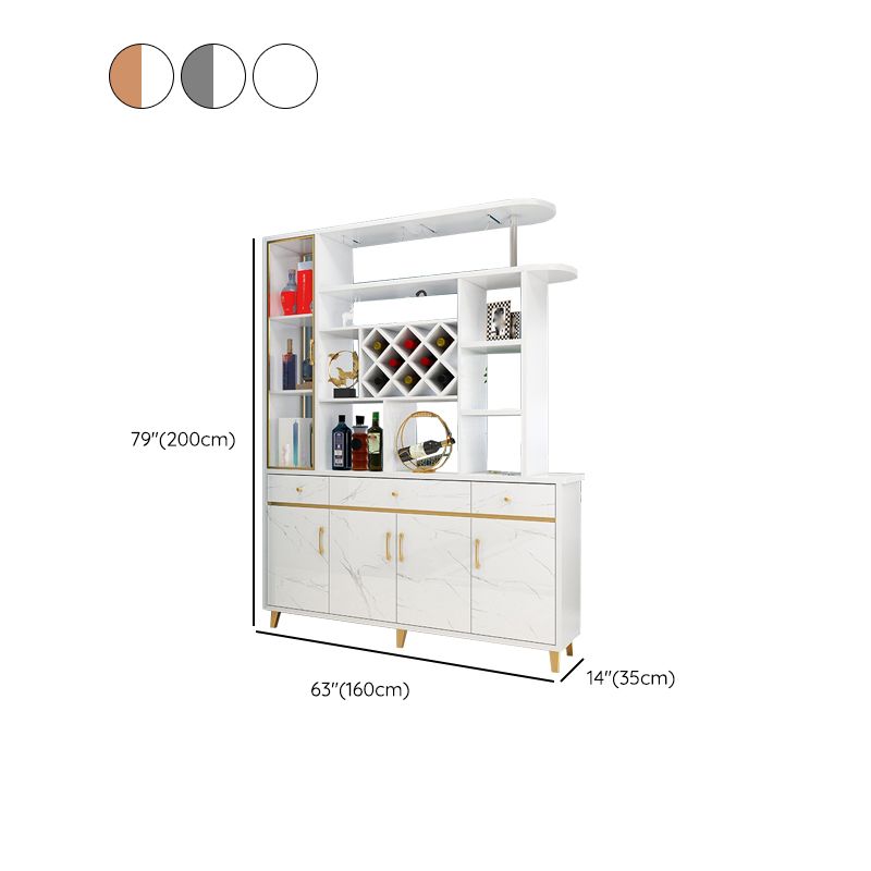 Modern 78.74" H Cabinet with Door Wooden Accent Cabinet with Drawer Clearhalo 'Cabinets & Chests' 'cabinets_chests' 'furn' 'furn_cabinets_chests' 'Furniture' 'Living Room Furniture' 1200x1200_51ec4b01-f164-4421-9565-72bb8e846cdf