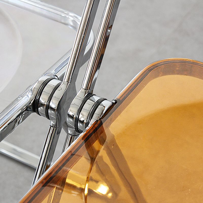 Modern Folding Dining Room Chair Armless Metal Dining Chairs for Restaurant Use Clearhalo ' kitchen&dining_furn' 'Dining Chairs' 'Dining Tables & Seating' 'dining_chair' 'furn' 'furn_dining_chair' 'Furniture' 'furniture_dining_chair' 'Kitchen & Dining Furniture' 'kitchen' 1200x1200_51eca1e4-503a-4217-97f6-e359190b2a05