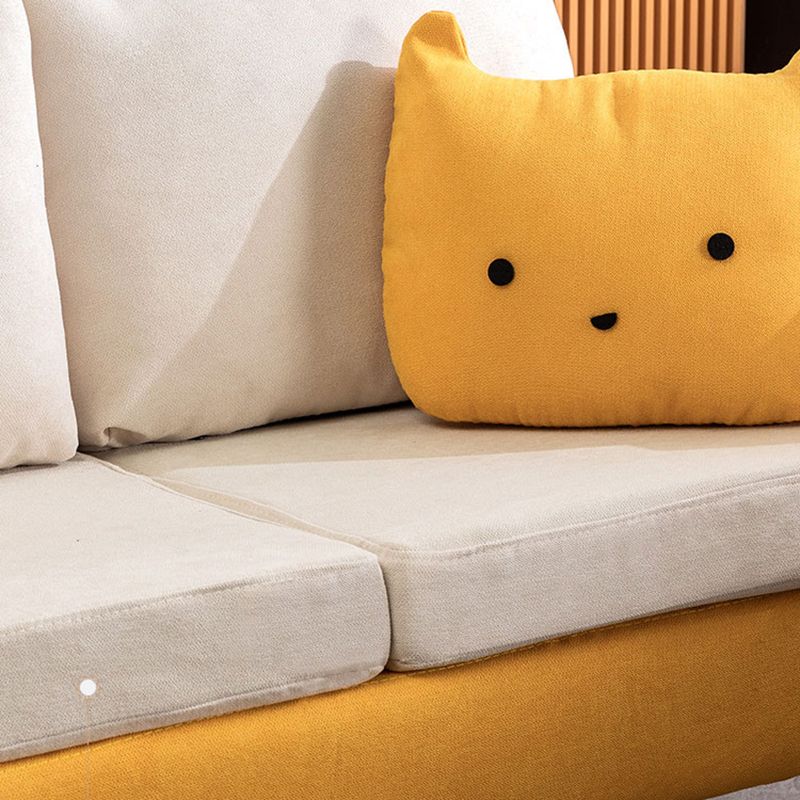 22.83" H Velvet Square Arm Modern Sofa with Tight Back slipcovered Sofa Clearhalo 'furn' 'furn_sofas' 'Furniture' 'furniture_sofas' 'kitchen' 'kitchen_sofas' 'Living Room Furniture' 'Sofa' 'sofas' 1200x1200_51ede8f8-e5ce-44cb-95d6-25594cbdde0f