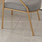 Glam Metal Arm Dining Chair Open Back Dining Side Chair for Home Use Clearhalo ' kitchen&dining_furn' 'Dining Chairs' 'Dining Tables & Seating' 'dining_chair' 'furn' 'furn_dining_chair' 'Furniture' 'furniture_dining_chair' 'Kitchen & Dining Furniture' 'kitchen' 1200x1200_51eedf97-3e8f-43f3-ab15-660383d806ca