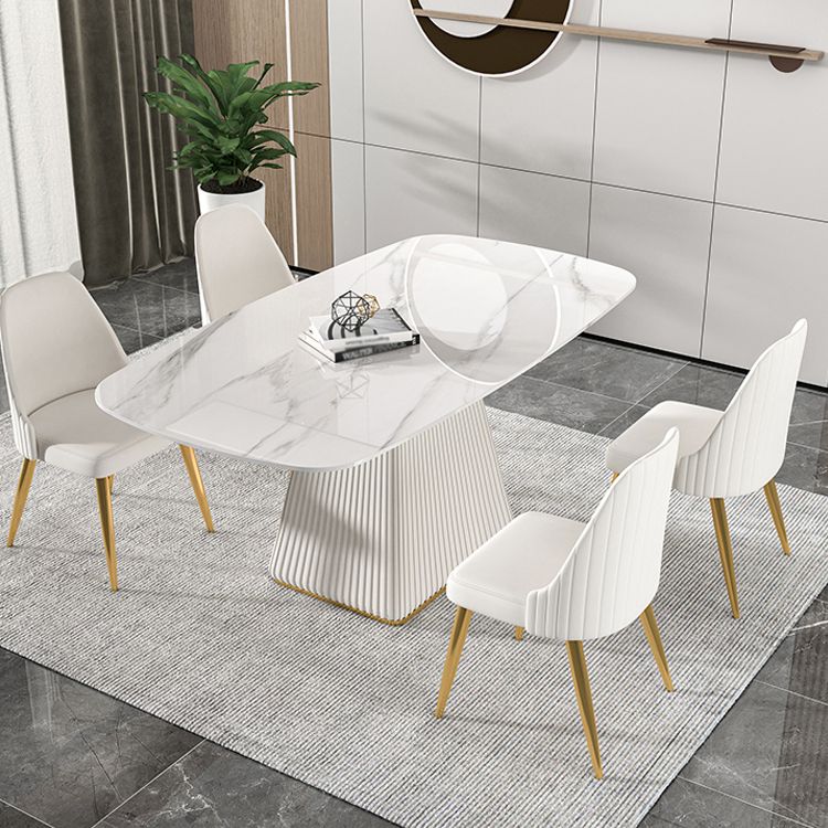 Nordic 1/2/5/7 Pieces White Dining Set Sintered Stone Dining Furniture Set /Separate Items Clearhalo 'Dining Room Sets' 'Dining Tables & Seating' 'dining_room_set' 'furn' 'furn_dining_room_set' 'Furniture' 'furniture_dining_room_set' 'Kitchen & Dining Furniture' 'kitchen&dining_furn' 'kitchen' 1200x1200_51efaa9b-9459-4104-8332-3911ac9ae767