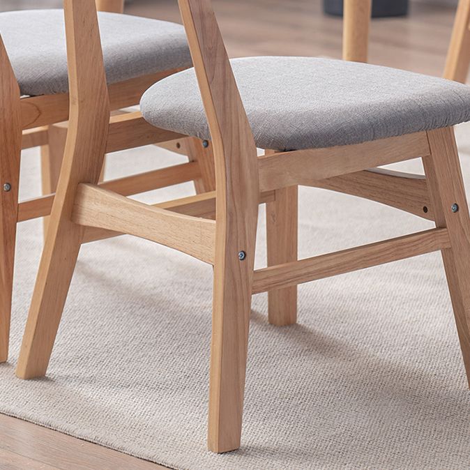 Contemporary Kitchen Open Back Chairs Dining Armless Side Chair with Wooden Legs Clearhalo ' kitchen&dining_furn' 'Dining Chairs' 'Dining Tables & Seating' 'dining_chair' 'furn' 'furn_dining_chair' 'Furniture' 'furniture_dining_chair' 'Kitchen & Dining Furniture' 'kitchen' 1200x1200_51f05d77-e137-4f2c-98e1-bee5c0d8a1f2