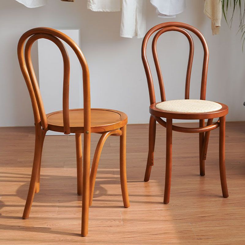 Contemporary Design Windsor Back Side Chairs Armless Wooden Legs Side Chairs Clearhalo ' kitchen&dining_furn' 'Dining Chairs' 'Dining Tables & Seating' 'dining_chair' 'furn' 'furn_dining_chair' 'Furniture' 'furniture_dining_chair' 'Kitchen & Dining Furniture' 'kitchen' 1200x1200_51f34adf-a9c6-4de7-b635-3be53b575595