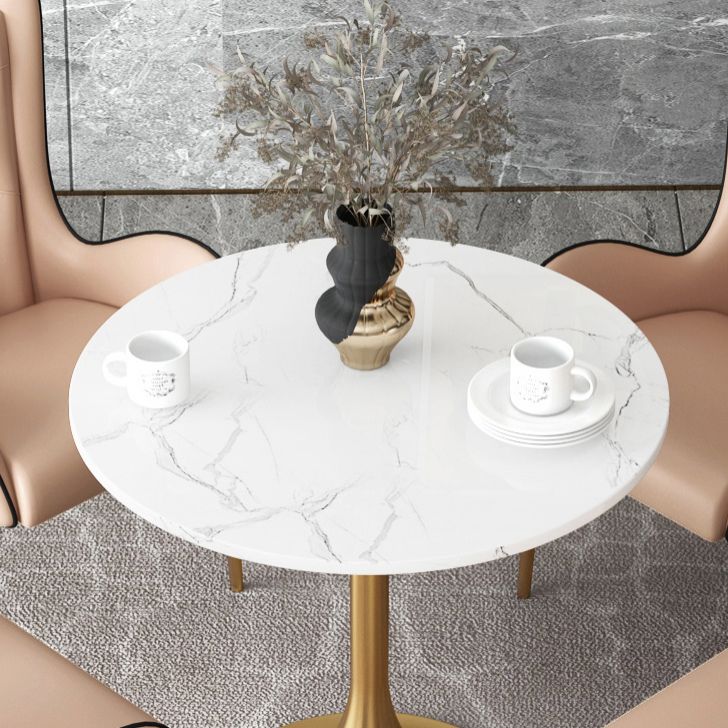 1/3/4/5 Pcs Glam Style Dining Room Set with Round Table and Metal Base Dining Set Clearhalo 'Dining Room Sets' 'Dining Tables & Seating' 'dining_room_set' 'furn' 'furn_dining_room_set' 'Furniture' 'furniture_dining_room_set' 'Kitchen & Dining Furniture' 'kitchen&dining_furn' 'kitchen' 1200x1200_51f34b57-135c-4c89-a0df-e0671f828bbe