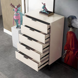 Ultra Modern Lingerie Chest Wood Storage Chest Dresser for Bedroom