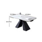 Modern Style Sintered Stone Dining Table Set Rectangle 1/2/5 Pieces Dining Set