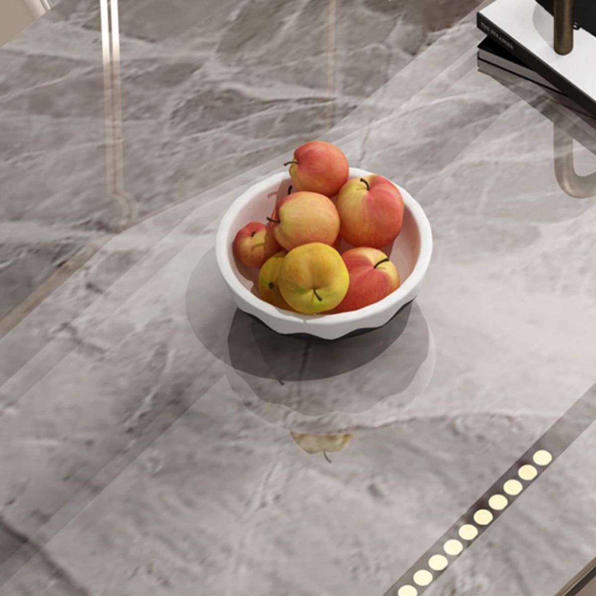 Glam 1/2/5/7 Pieces Dining Set Rectangle Dining Room Set with 4 Legs Clearhalo 'Dining Room Sets' 'Dining Tables & Seating' 'dining_room_set' 'furn' 'furn_dining_room_set' 'Furniture' 'furniture_dining_room_set' 'Kitchen & Dining Furniture' 'kitchen&dining_furn' 'kitchen' 1200x1200_51f540f1-fb6a-4afd-8dae-d1011fdb292e