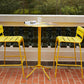 Outdoor Metal Top Counter Table Metal 4 Legs Industrial Style Foldable 42-inch Bar Table Clearhalo 'Bar Furniture' 'Bar Tables' 'bar_tables' 'furn' 'furn_bar_tables' 'Furniture' 'furniture_bar_tables' 'Kitchen & Dining Furniture' 1200x1200_51f9013e-d7ac-4235-b2ef-df191dd48da2