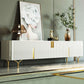 Console porta TV con contenitore chiuso Console multimediale TV in pietra con gambe