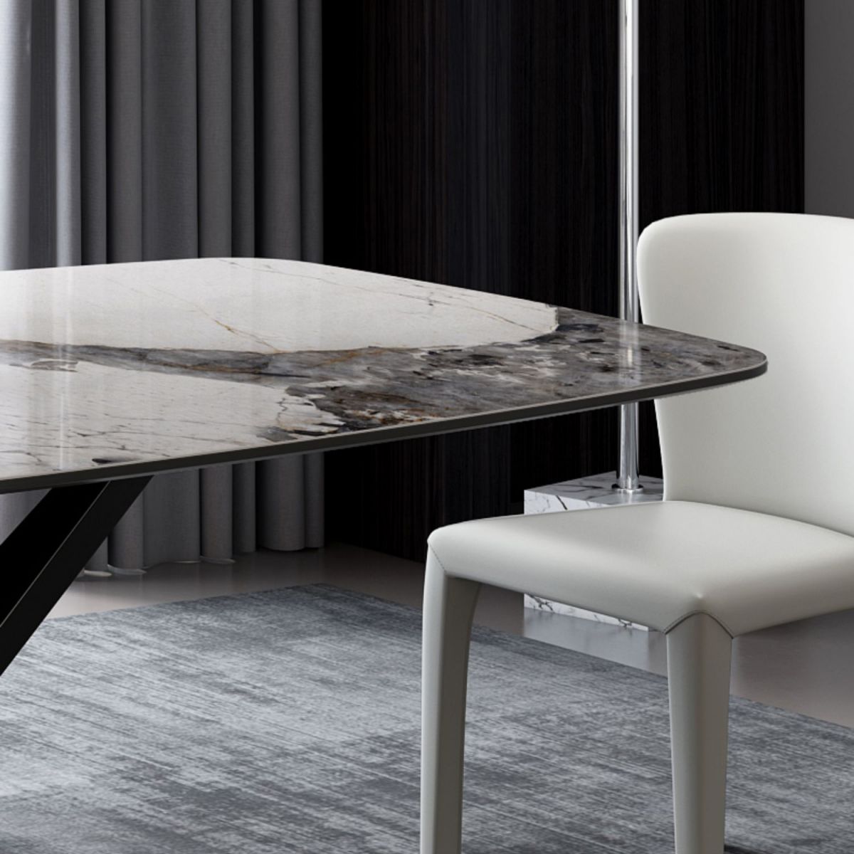 Nordic Dining Room Set 1/4/5 Pcs Stone Dining Set for Home Use Clearhalo 'Dining Room Sets' 'Dining Tables & Seating' 'dining_room_set' 'furn' 'furn_dining_room_set' 'Furniture' 'Kitchen & Dining Furniture' 1200x1200_51f950f7-97dd-44b4-8c7b-ad9eecd73ea6