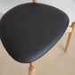 Modern Style Faux Leather Dining Chair Open Back Dining Side Chair