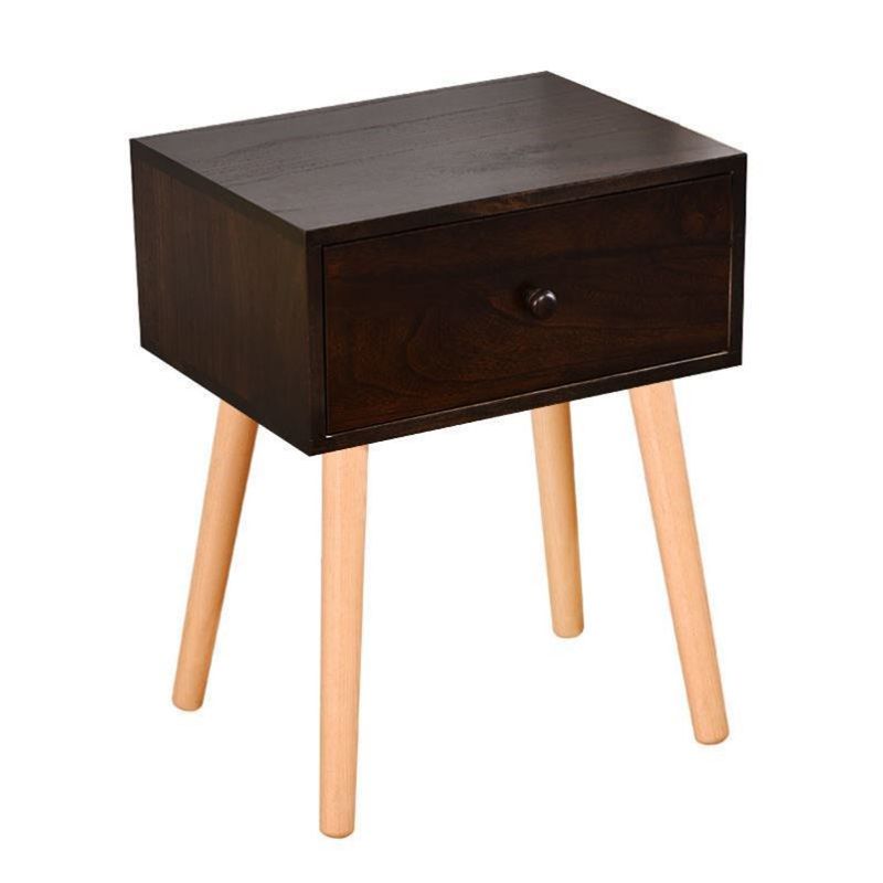 Modern 18 Inch H Nightstand Solid Wood 1-Drawer Night Table with Legs Clearhalo 'Bedroom Furniture' 'furn' 'furn_night_stand' 'Furniture' 'night_stand' 'Nightstands' 1200x1200_51fb5b31-6286-498e-94a6-9cf2836ec9cb