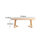 Simple Style Oval Wood Table Sled Solid Wood Base Home Table Clearhalo 'Dining Tables & Seating' 'Dining Tables' 'dining_table' 'furn' 'furn_dining_table' 'Furniture' 'Kitchen & Dining Furniture' 1200x1200_51fc23aa-1213-4c34-a439-69492df52384