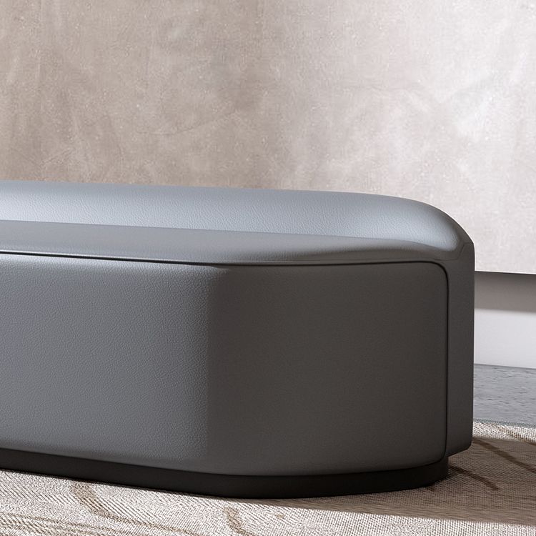 Contemporary Birch Frame Bench 20"H Faux Leather Bedroom Seating Bench Clearhalo 'Benches' 'Chairs & Seating' 'furn' 'furn_benches' 'Furniture' 'Living Room Furniture' 1200x1200_51fcf35d-5ac7-46ae-bf3e-5a41e801a548