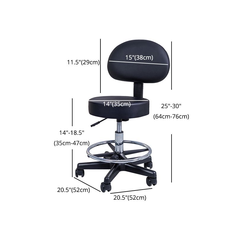 1 Pcs Scandinavian Adjustable Height Counter Stools Metal Black Bar Stools with Footrest Clearhalo 'Bar Furniture' 'Bar Stools' 'bar_stools' 'furn' 'furn_bar_stools' 'furniture_bar_stools' 'Kitchen & Dining Furniture' 'kitchen&dining_furn' 'kitchen' 'kitchen_furn' Furniture' 1200x1200_51fef2ed-4a5f-4a30-913b-d554004c712c